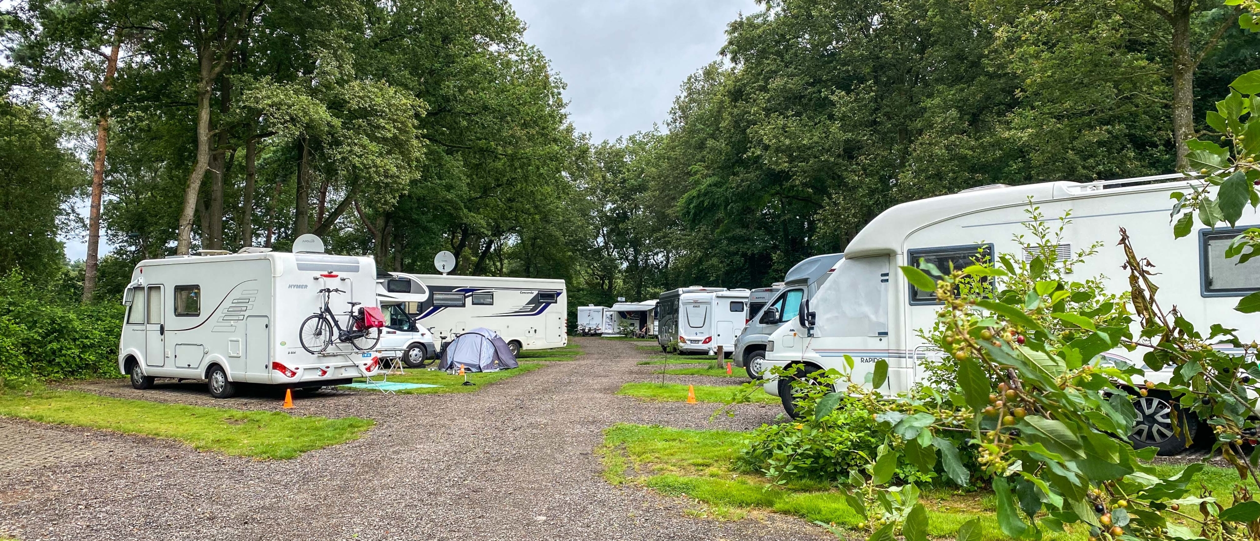 Camperpark 't Hulsbeek ligt op een unieke locatie